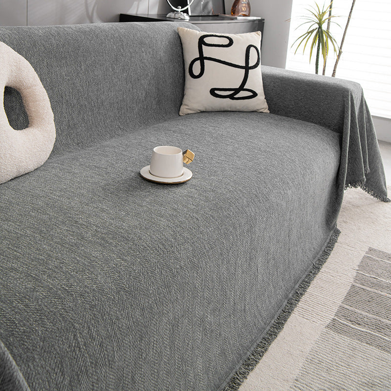 High-end full-cover sofa cushion cover blanket