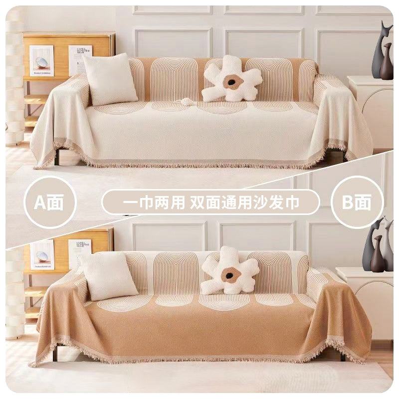 Double-sided four seasons sofa cover