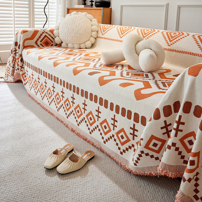 Bohemian full cover sofa cover cloth