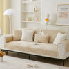 Plush seat cushion sofa cover